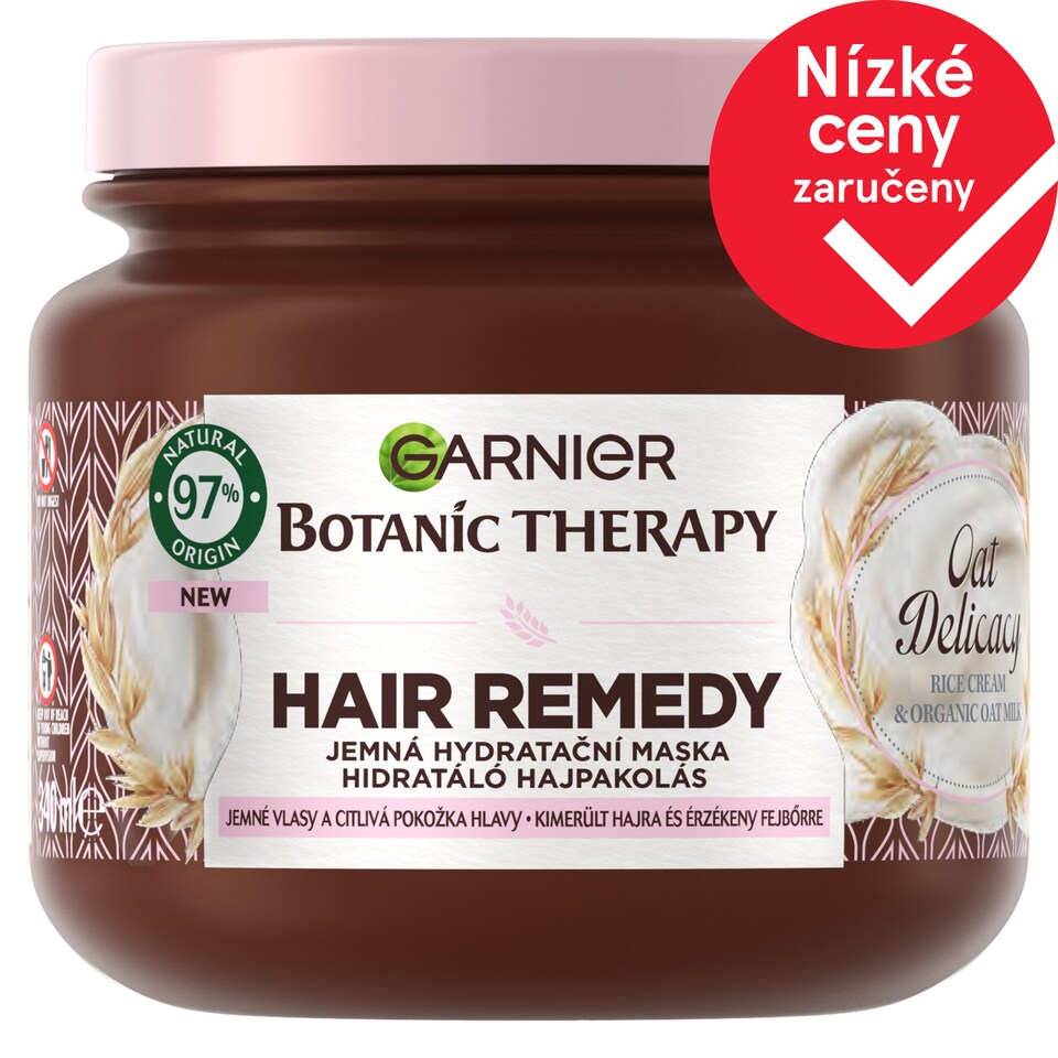 Garnier Botanic Therapy Hair Remedy Oat Delicacy jemná hydratační maska pro citlivé vlasy a pokožku 