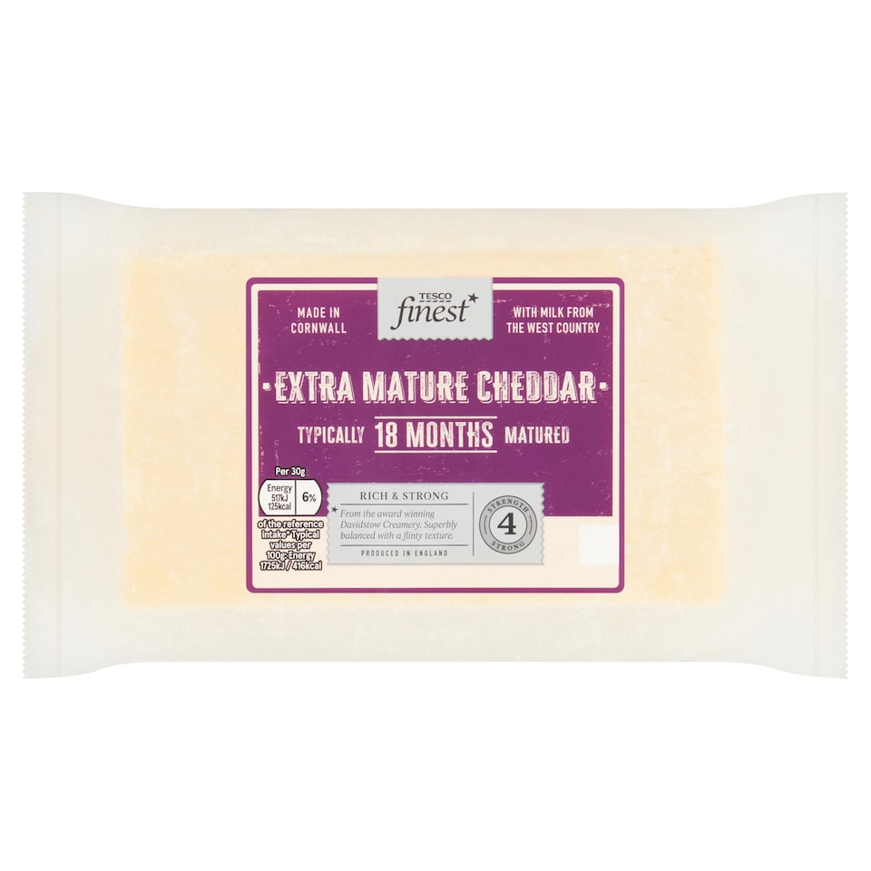 Tesco Finest Extra Mature Cheddar Cheese 550g
