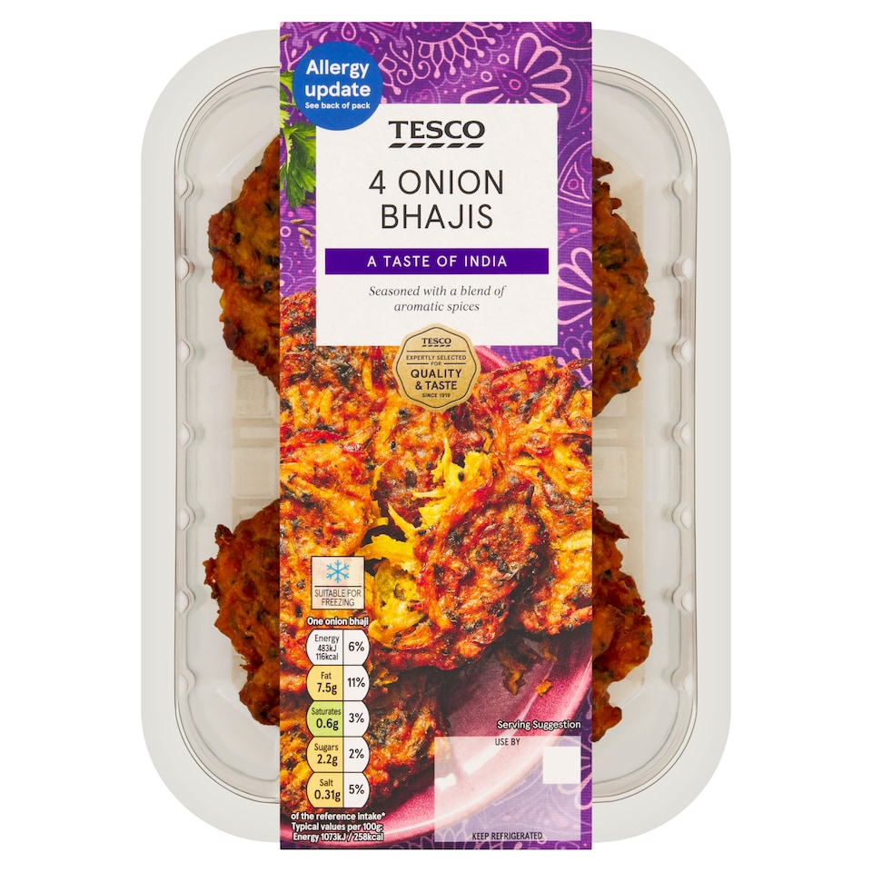 Tesco 4 Onion Bhajis 200g