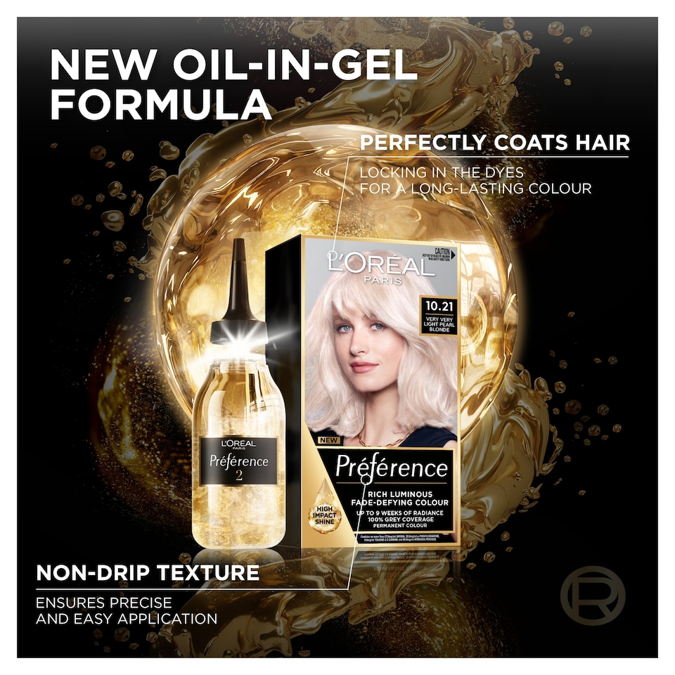 image 1 of L'Oreal Paris Preference 10.21 Stockholm Very Light Pearl Blonde Permanent Hair Dye