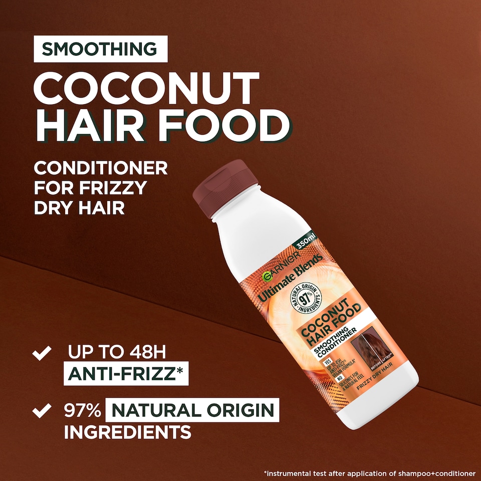 image 1 of Garnier Ultimate Blends Hair Food Coconut & Macadamia Conditioner 350ml