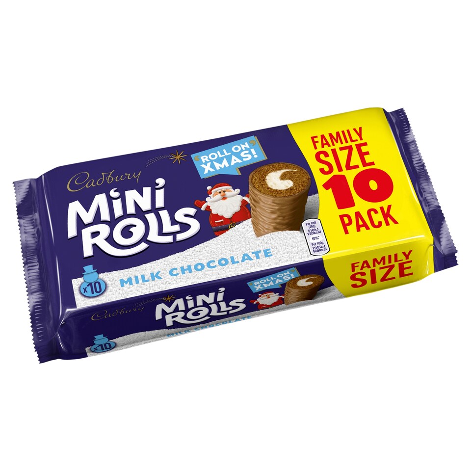 image 1 of Cadbury Mini Rolls - Milk Chocolate 10 Pack
