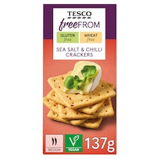 Tesco Free From Sea Salt and Chilli Crackers 137g