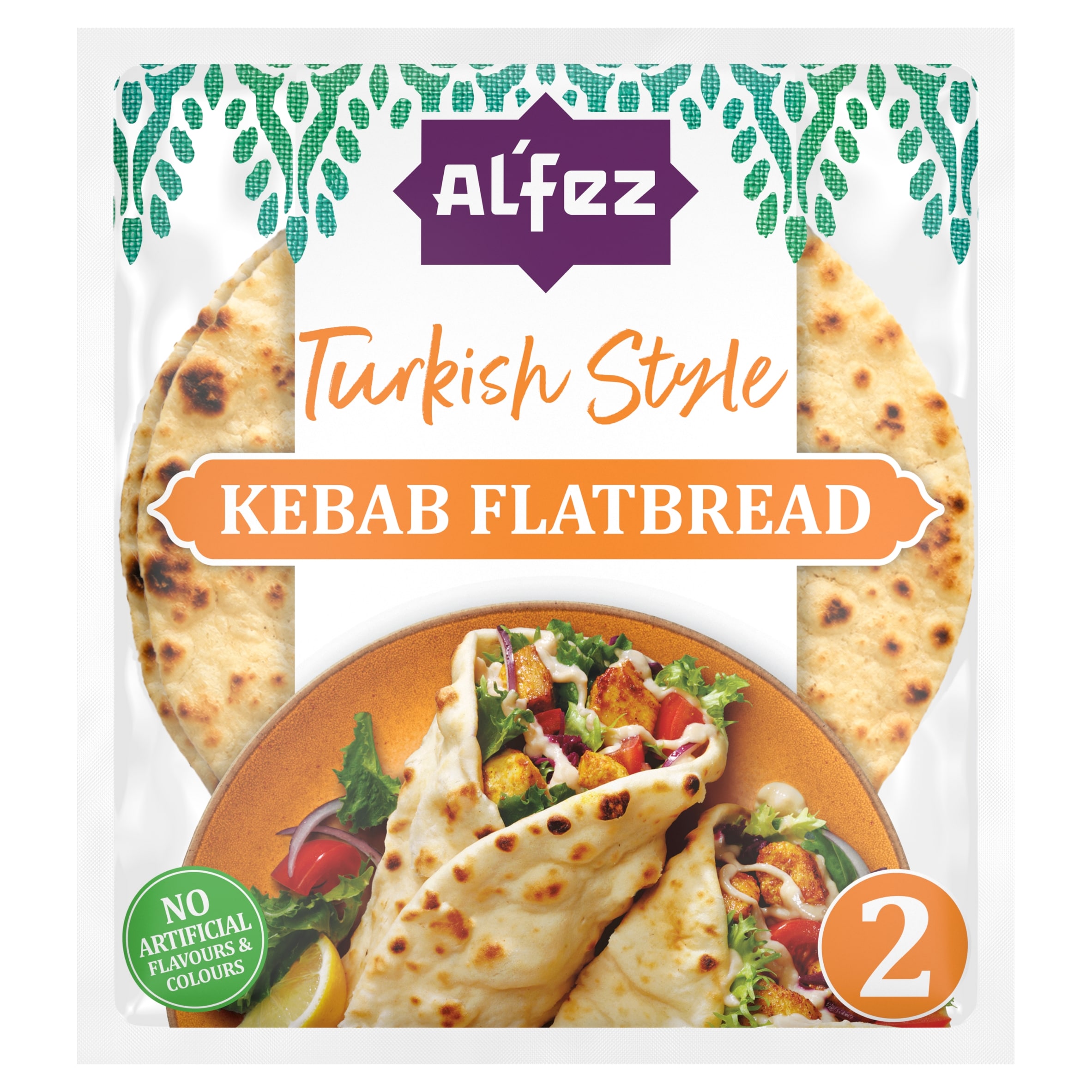 Al'Fez Turkish Style Kebab Flatbread 2 pack