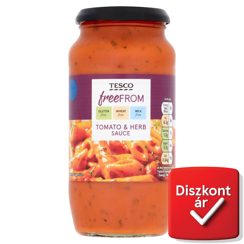 Tesco Free From zöldfűszeres paradicsomszósz 500 g
