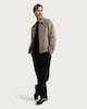 image 2 of F&F Collared Zip Up Jacket in Stone