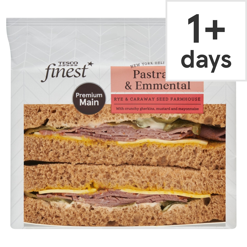 Tesco Finest New York Deli Inspired Pastrami & Emmental Sandwich