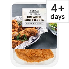 Tesco Breaded Chicken Mini Fillets 305G