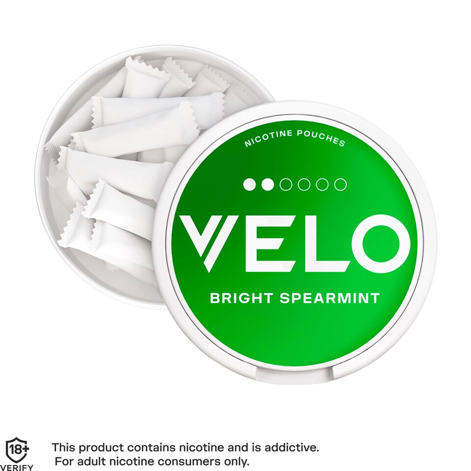 image 1 of Velo Bright Spearmint Mini Nicotine Pouches 6mg 15 Pack