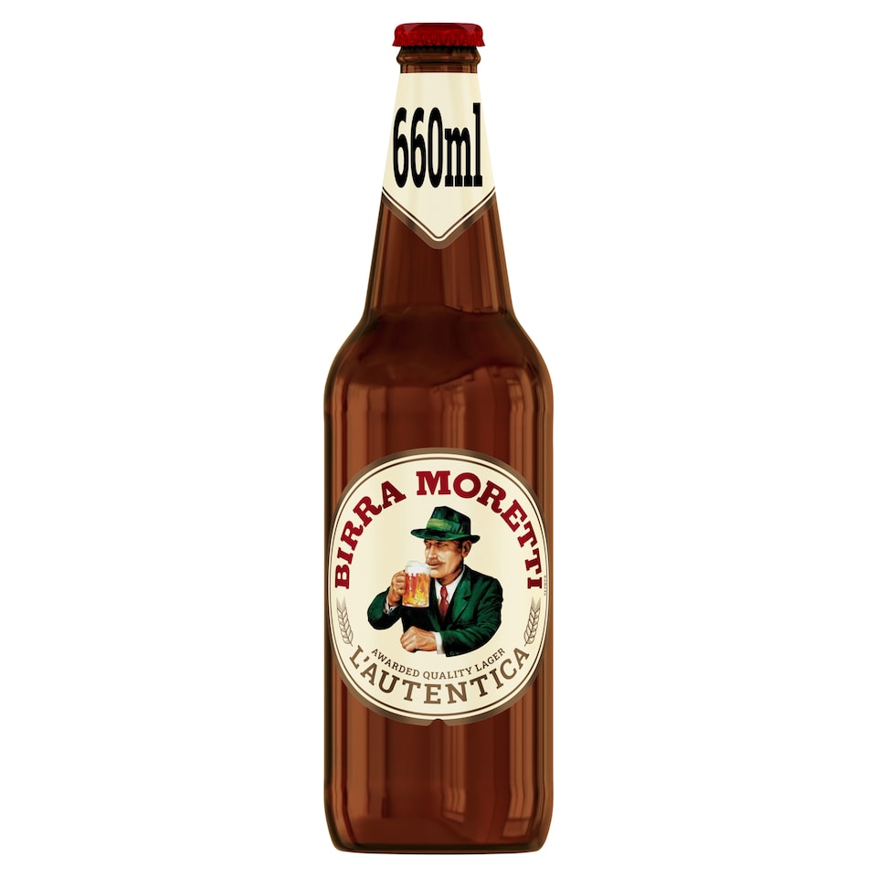 Birra Moretti Premium Lager Beer Bottle 660ml