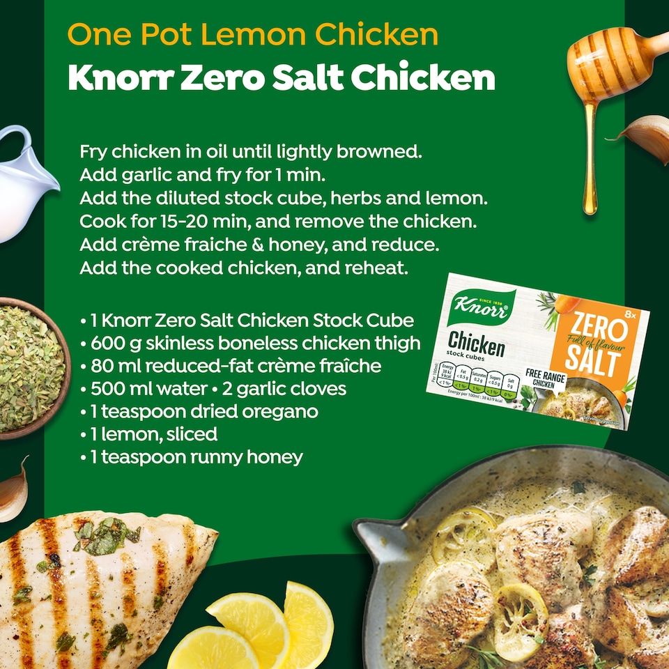 image 1 of Knorr Zero Salt Chicken Stock Cubes 8x9g