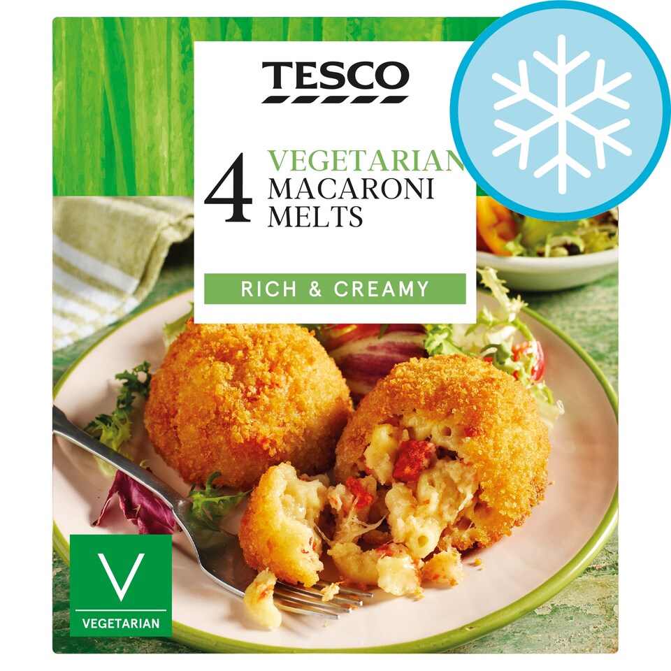 Tesco 4 Vegetarian Macaroni Melts 280G