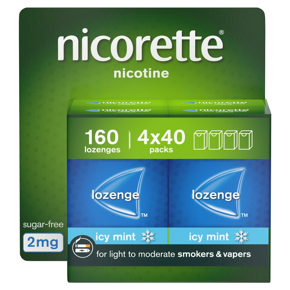image 1 of Nicorette Lozenges Mint 2mg 4x40 Pack
