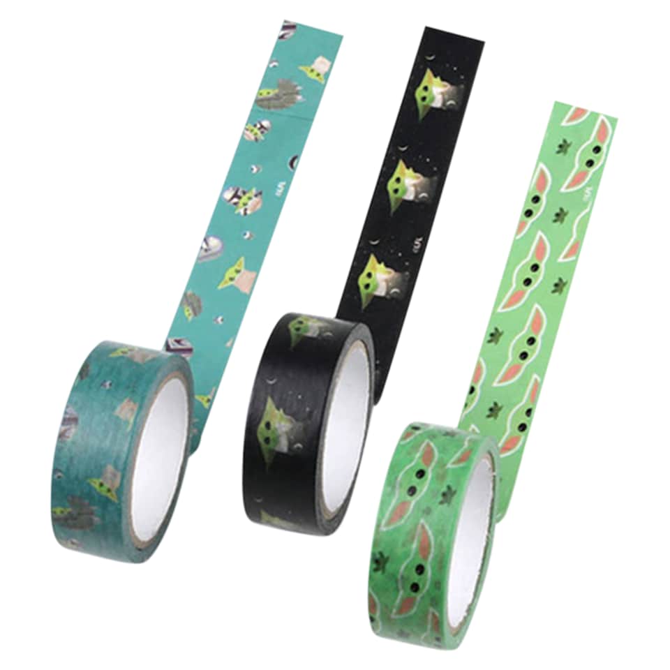 image 1 of Star Wars The Mandalorian Washi Tapes 15 mm x 5 m 3 pcs