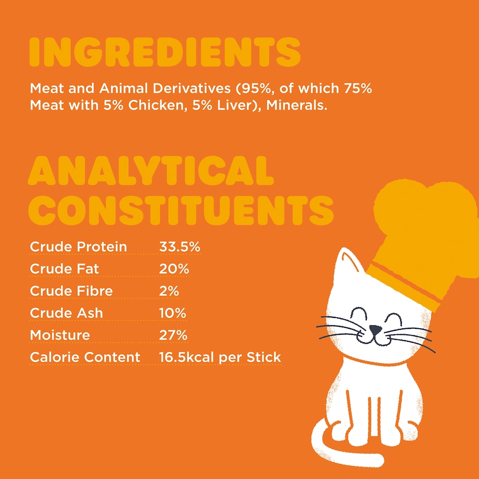 image 1 of Webbox Chicken & Liver Cat Stick Treats 6 Sticks