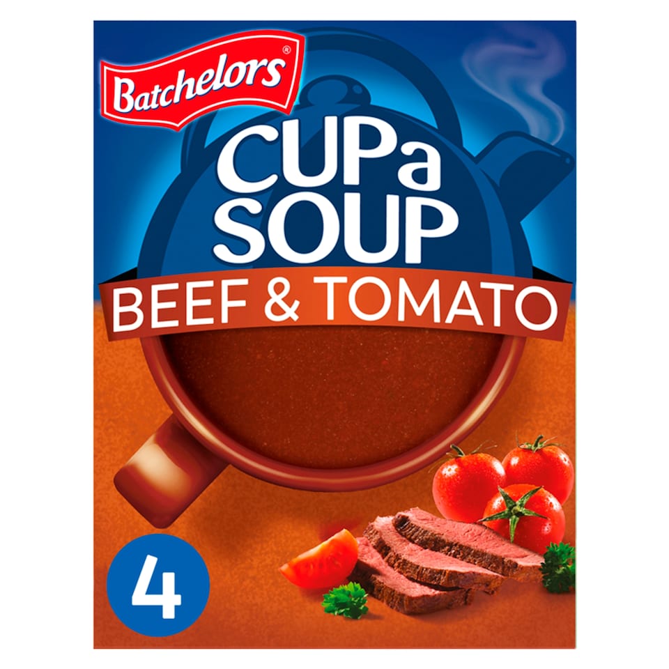 image 1 of Batchelors Cup A Soup Beef & Tomato 4 Pack 88G