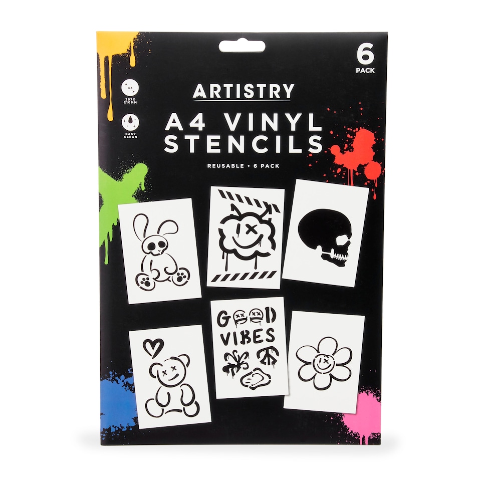 image 1 of Artistry A4 Vinyl Stencils