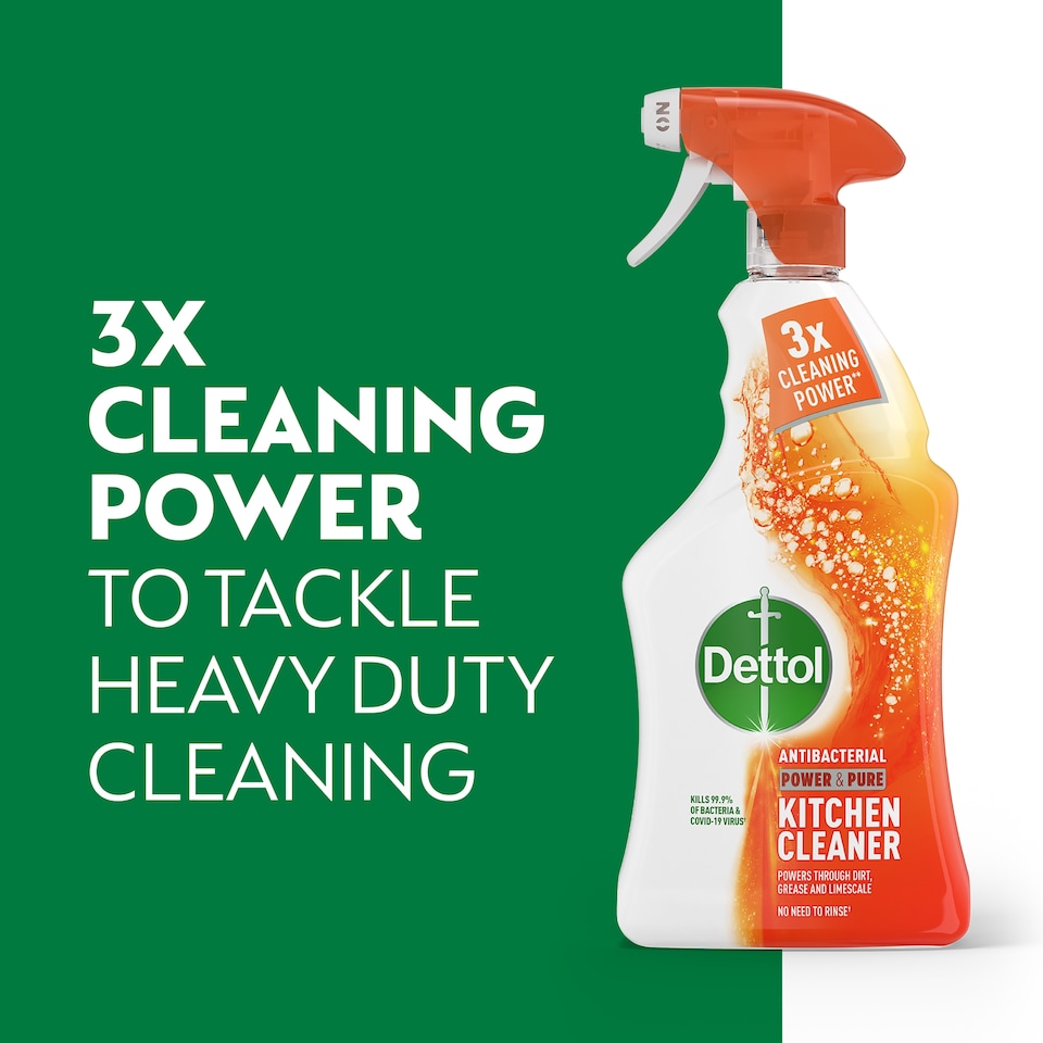image 1 of Dettol Antibacterial Kitchen Surface Hob Cleaner Spray 750ml