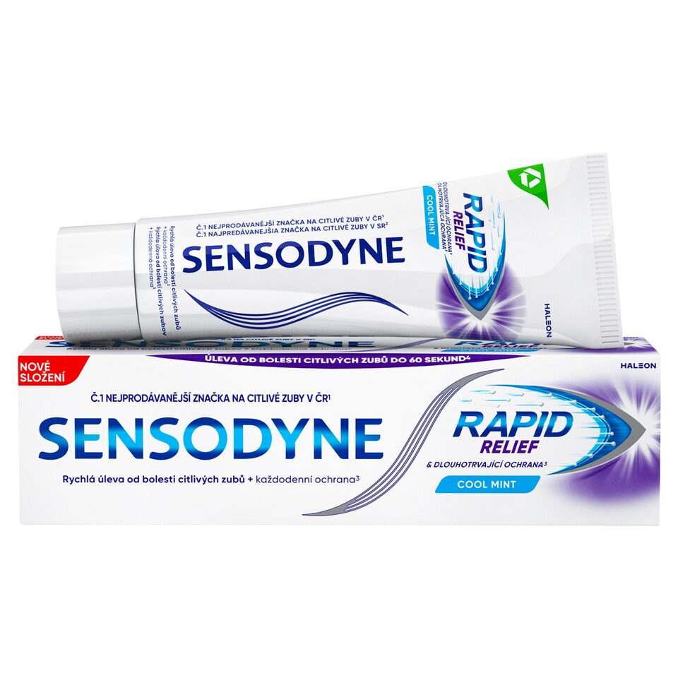 image 1 of Sensodyne Rapid Relief Cool Mint Toothpaste with Fluoride 75ml