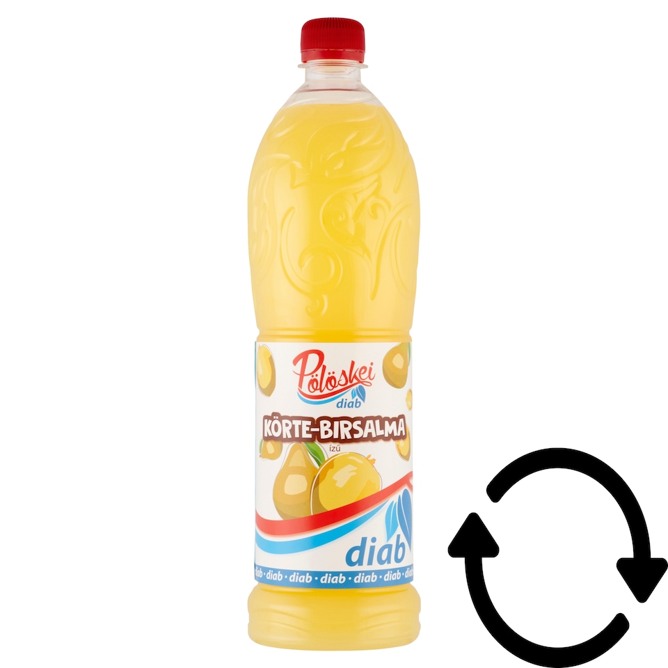 Pölöskei Diab Pear-Quince Flavored Syrup with Sweeteners 1 l