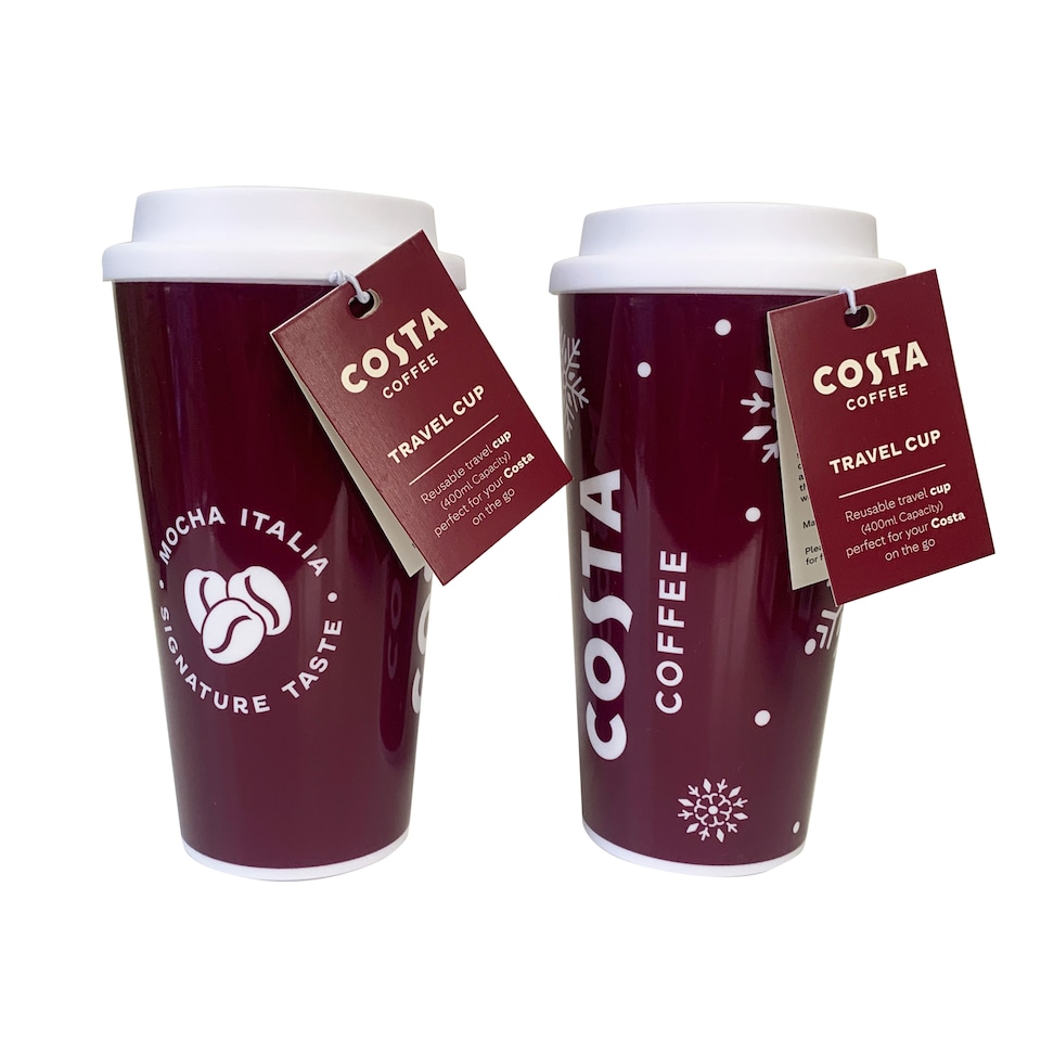 image 1 of Costa Coffee Festive Travel Cup Christmas Gift Assorted