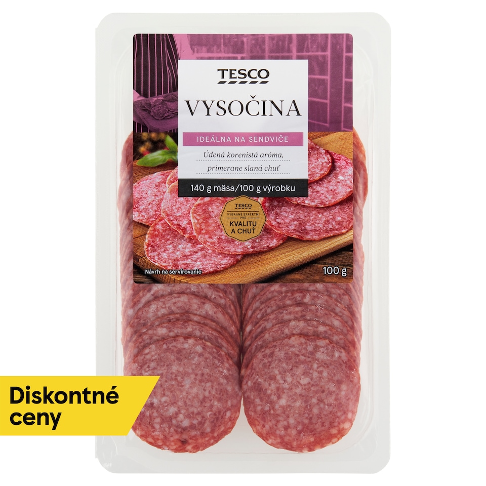 Tesco Vysočina Salami 100 g