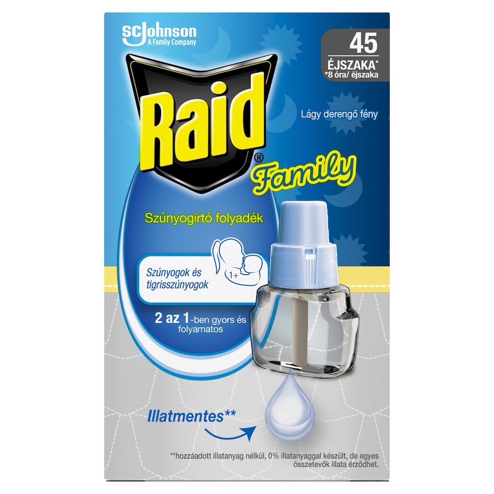Raid Family Mosquito Repellent Liquid Electric Appliance Refill 27 ml