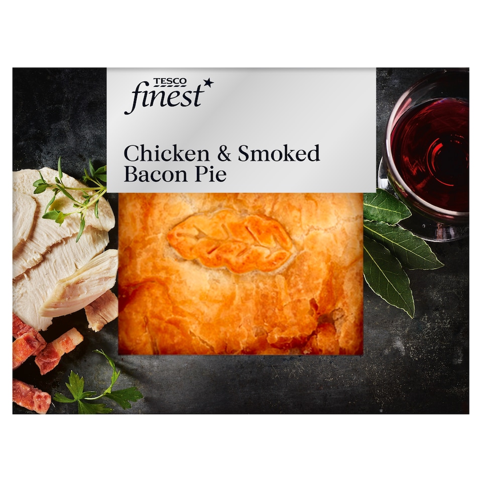 Tesco Finest Chicken & Smoked Bacon Pie 500G