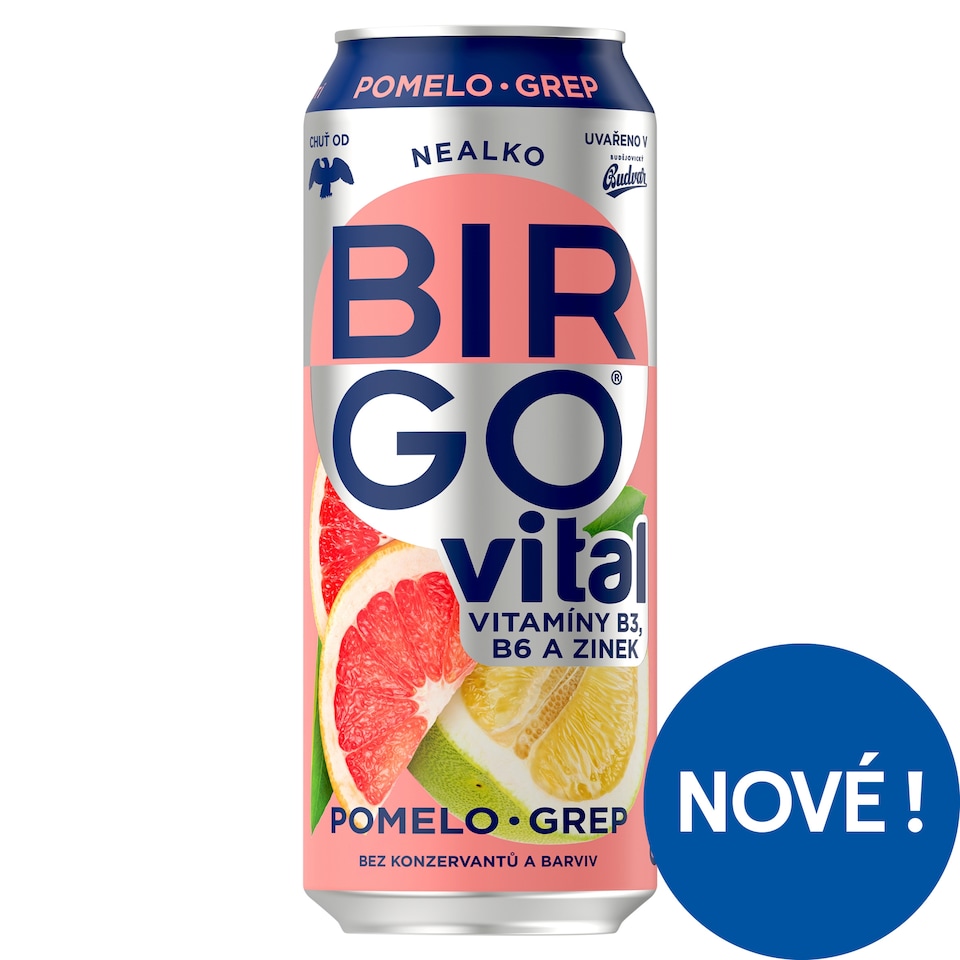 Birgo Vital Non-Alcoholic with Pomelo-Grape Flavor 0.5L