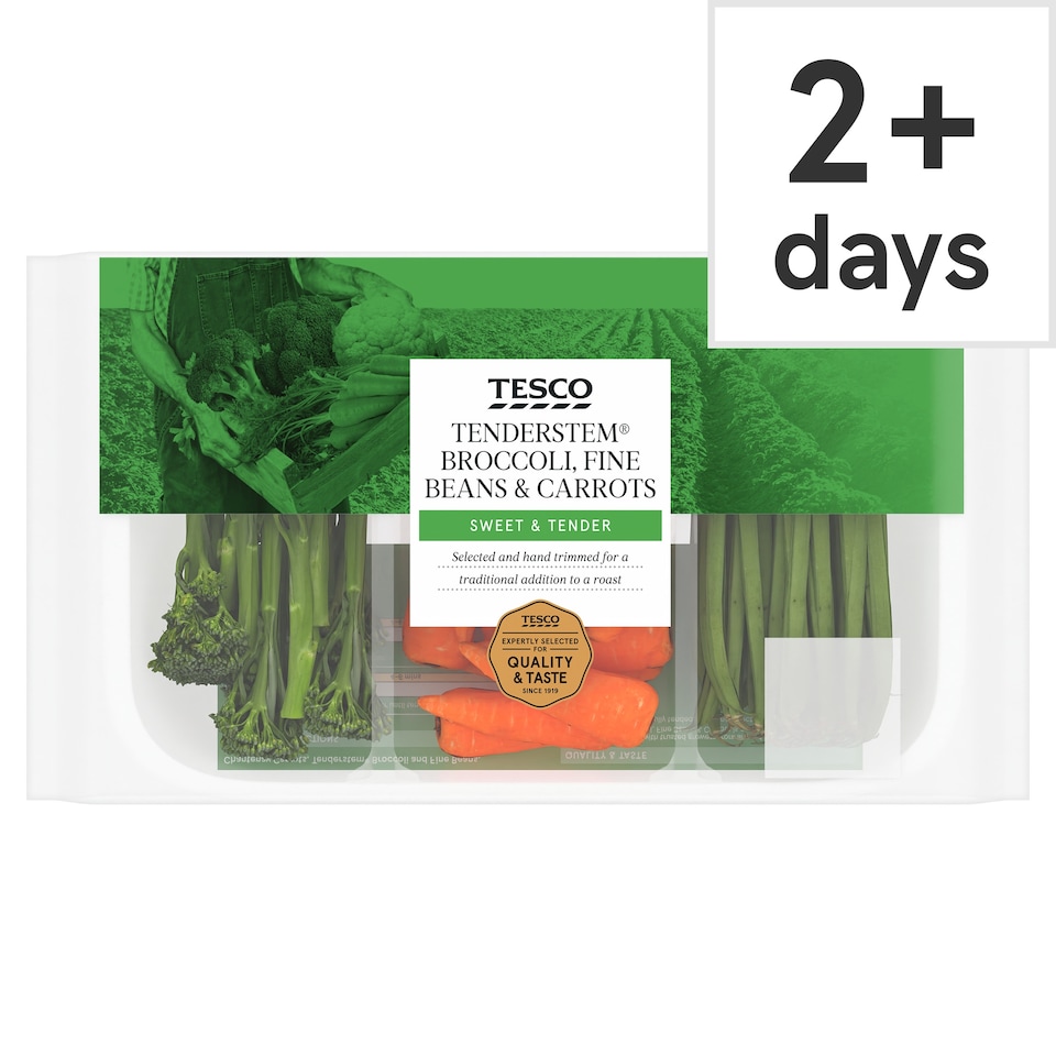 Tesco Tenderstem, Fine Beans and Carrots 190g
