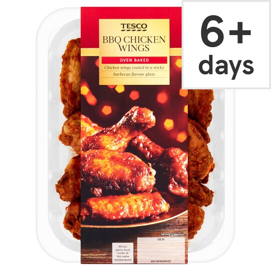 Tesco Sticky Bbq Chicken Wings 300G Tesco Groceries