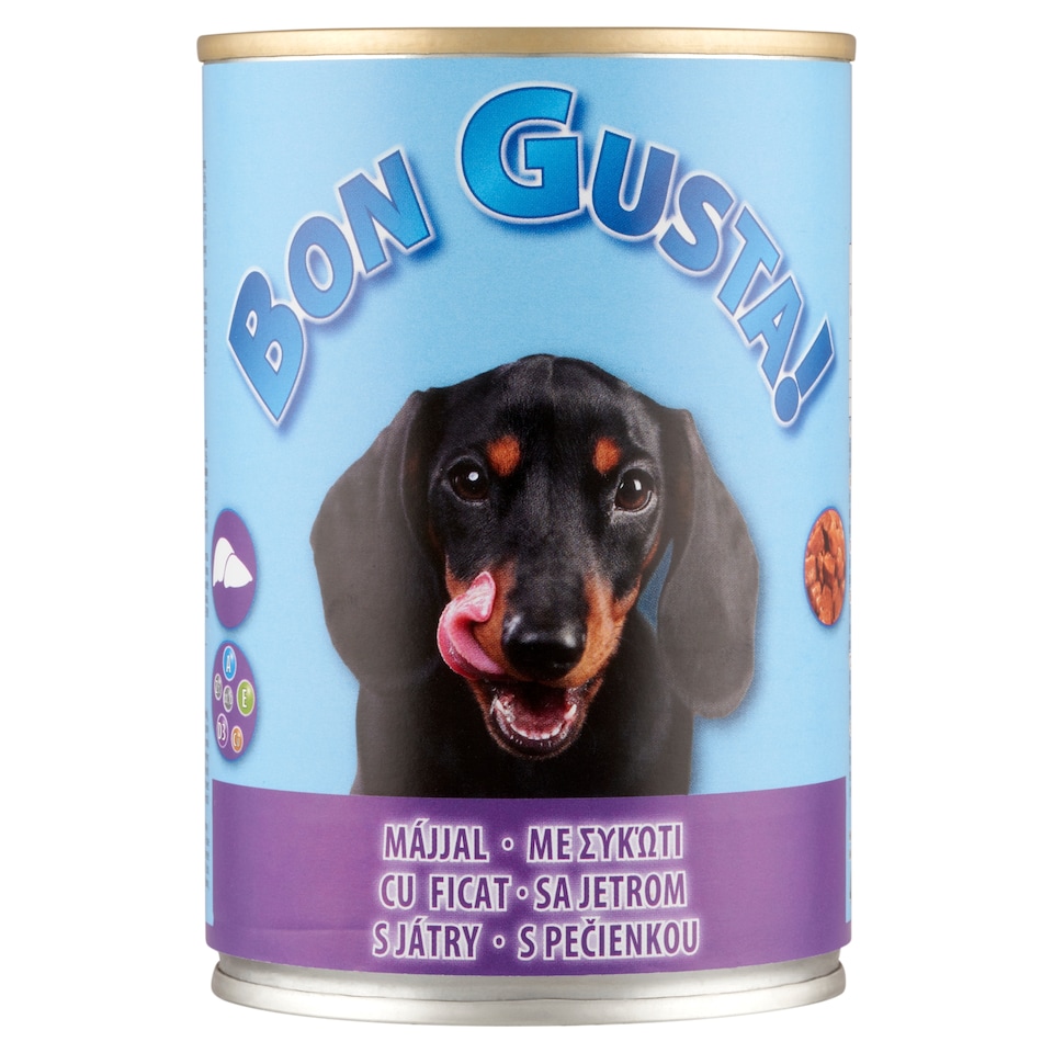 Bon Gusta! Complete Pet Food for Adult Dogs with Liver 415 g