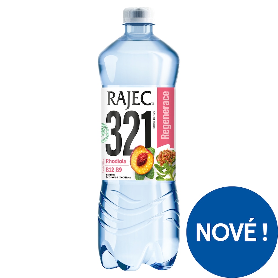 Rajec 321 jemně perlivý s příchutí broskev + meduňka 0,75l