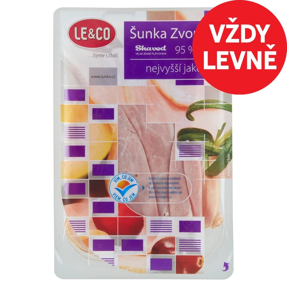 Le & Co Shaved Ham Zvonařka of Superior Quality 100g
