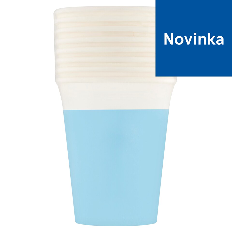 Decorata Party Blue Paper Cups 200 ml 8 pcs
