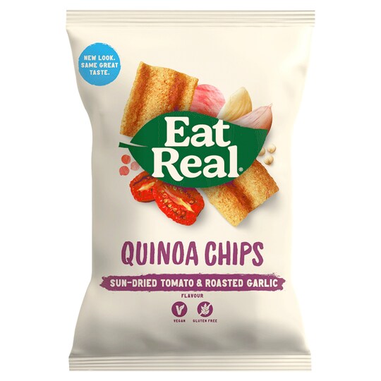 Eat Real Quinoa Tomato Chips 22G Tesco Groceries