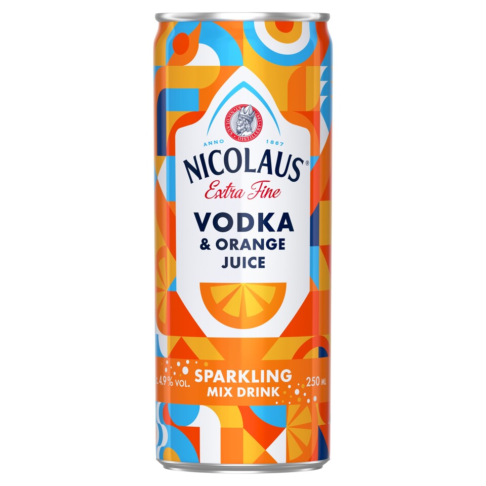 Nicolaus Extra Fine Vodka & Orange Juice Sparkling Mix Drink 4.9 % 250 ml
