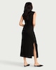 image 3 of F&F Textured Sleeveless Maxi Dress in Black