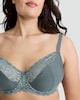 image 2 of F&F 2-Pack Fuller Bust Lace Trim Bras in Green