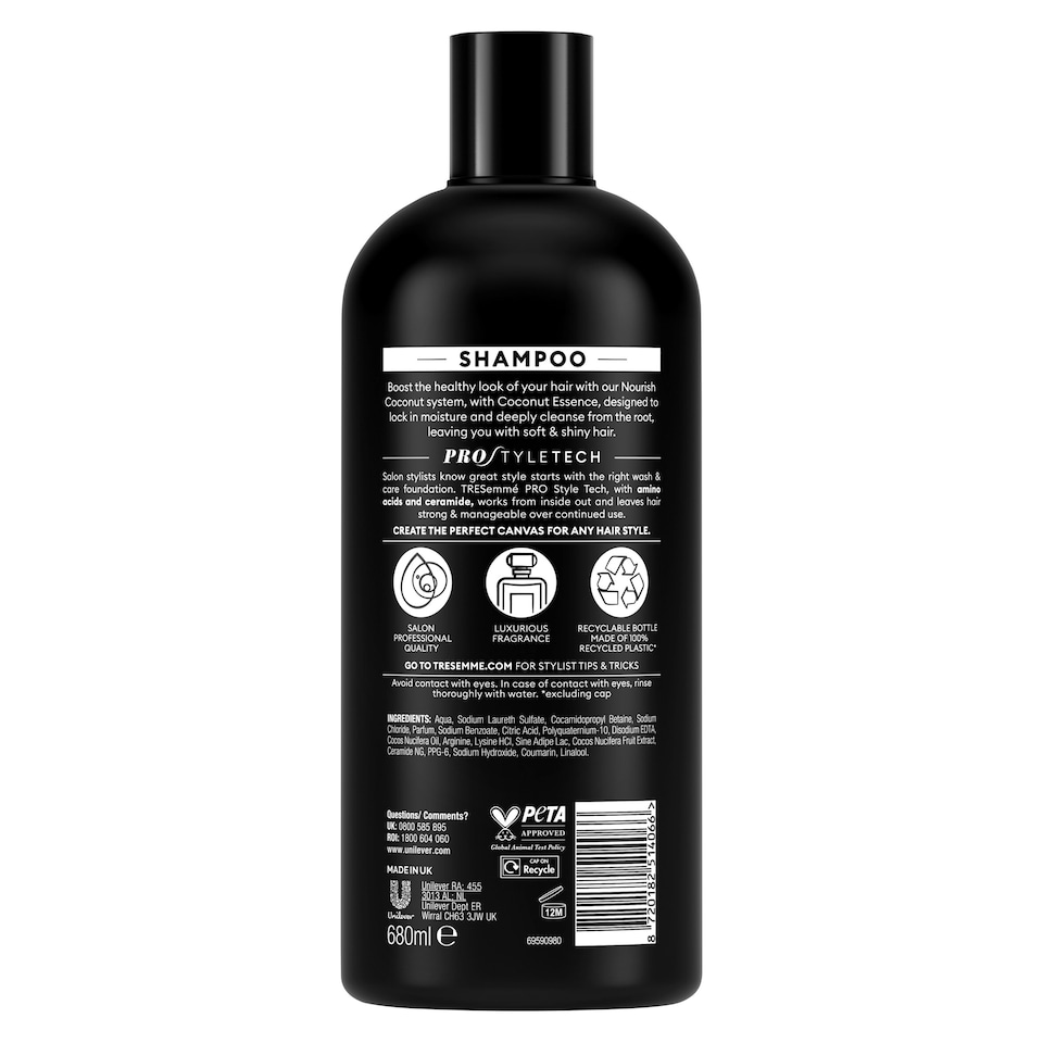 image 1 of Tresemme Nourish Coconut Shampoo 680Ml