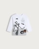 image 5 of Disney The Nightmare Before Christmas Print Pure Cotton Top in White