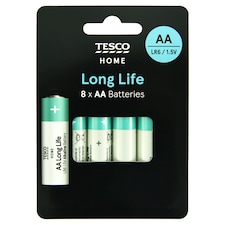 Tesco Long Life AA 8 Pack