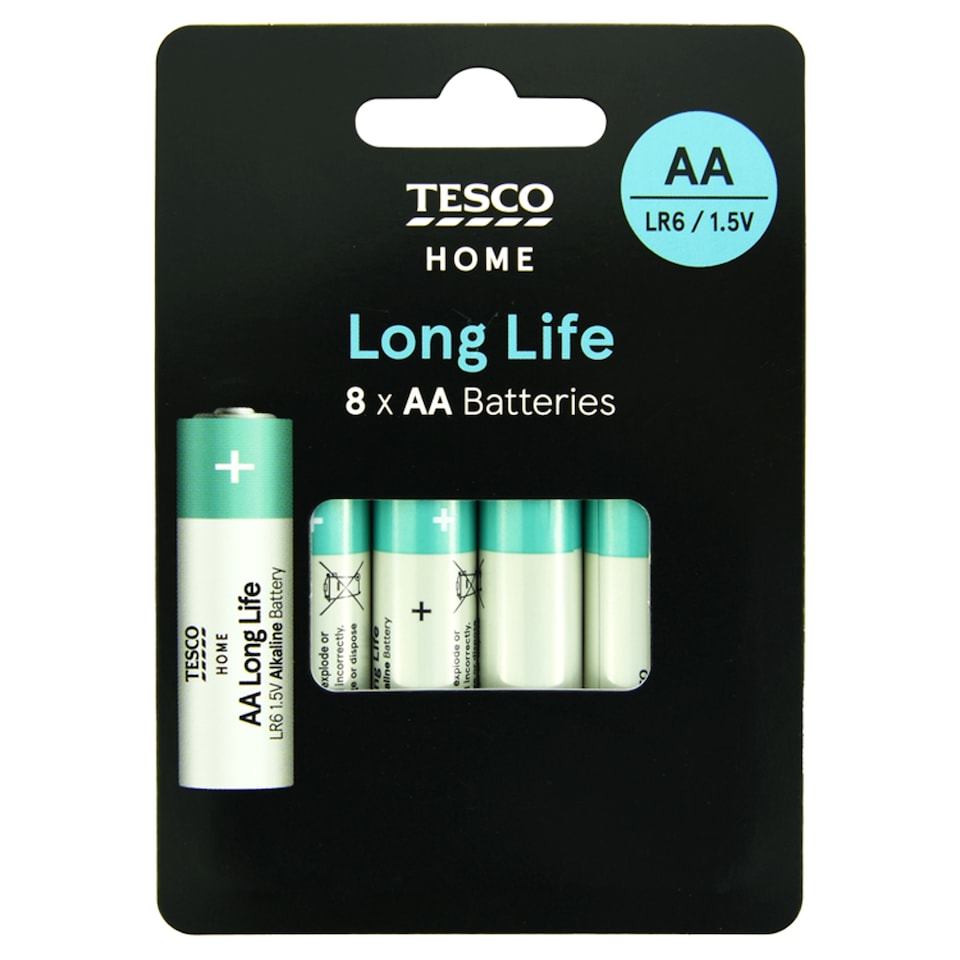 Tesco Long Life AA 8 Pack