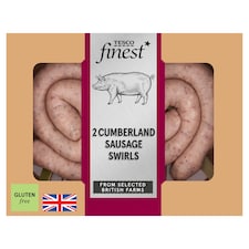 Tesco Finest 2 Cumberland Sausage Swirls 360g