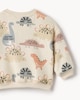 image 4 of F&F Baby 2-Piece Cotton Rich Dinosaur Print Sweatshirt and Joggers Set in Neutral
