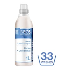 Ineos Non Bio Laundry Liquid - Cotton & Linen Breeze 33 Washes 1L
