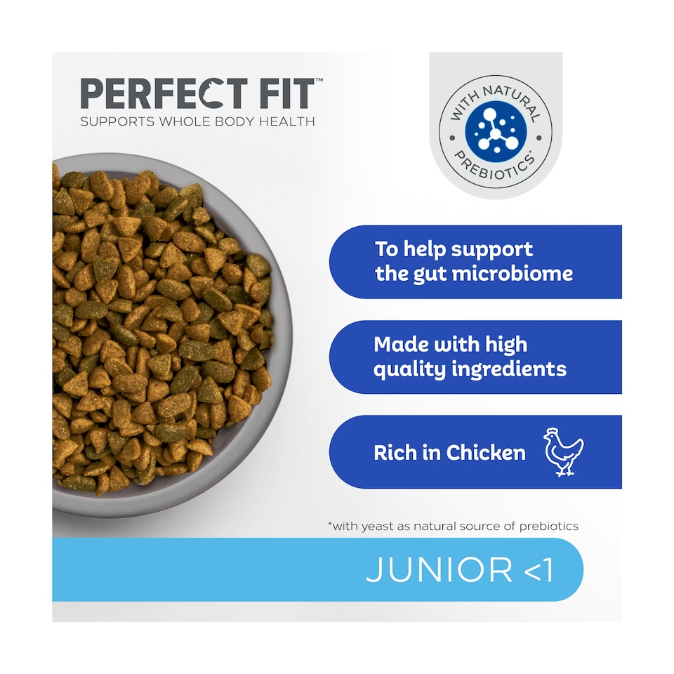 image 1 of Perfect Fit Junior Dry Cat Food - Chicken 750g