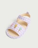 image 3 of F&F Baby Gingham Ice Cream Pramshoe Sandals in Lilac