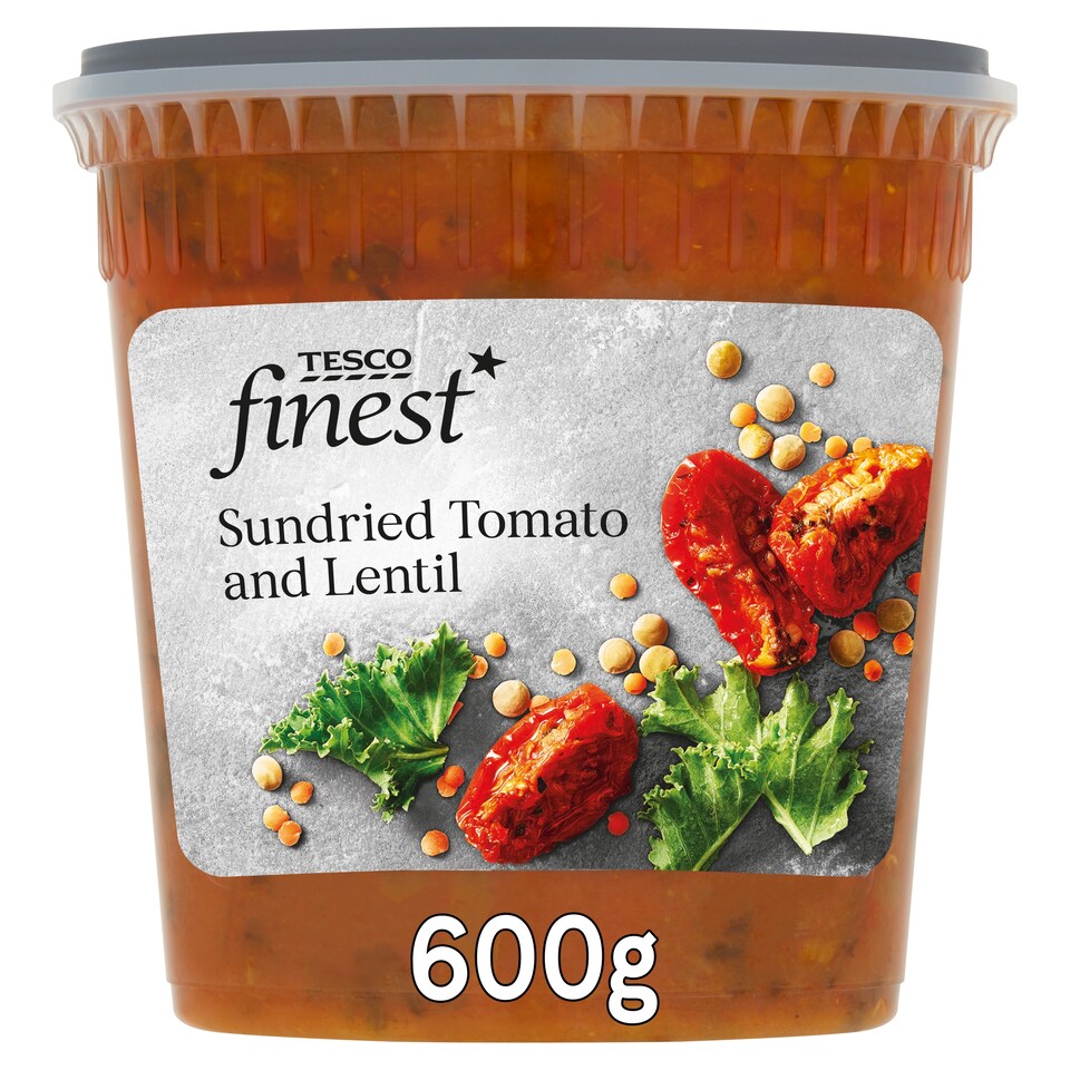 Tesco Finest Vine Sun Dried Tomato & Lentil Soup 600G
