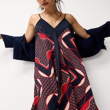 F&F Hanky Hem Maxi Dress in Navy